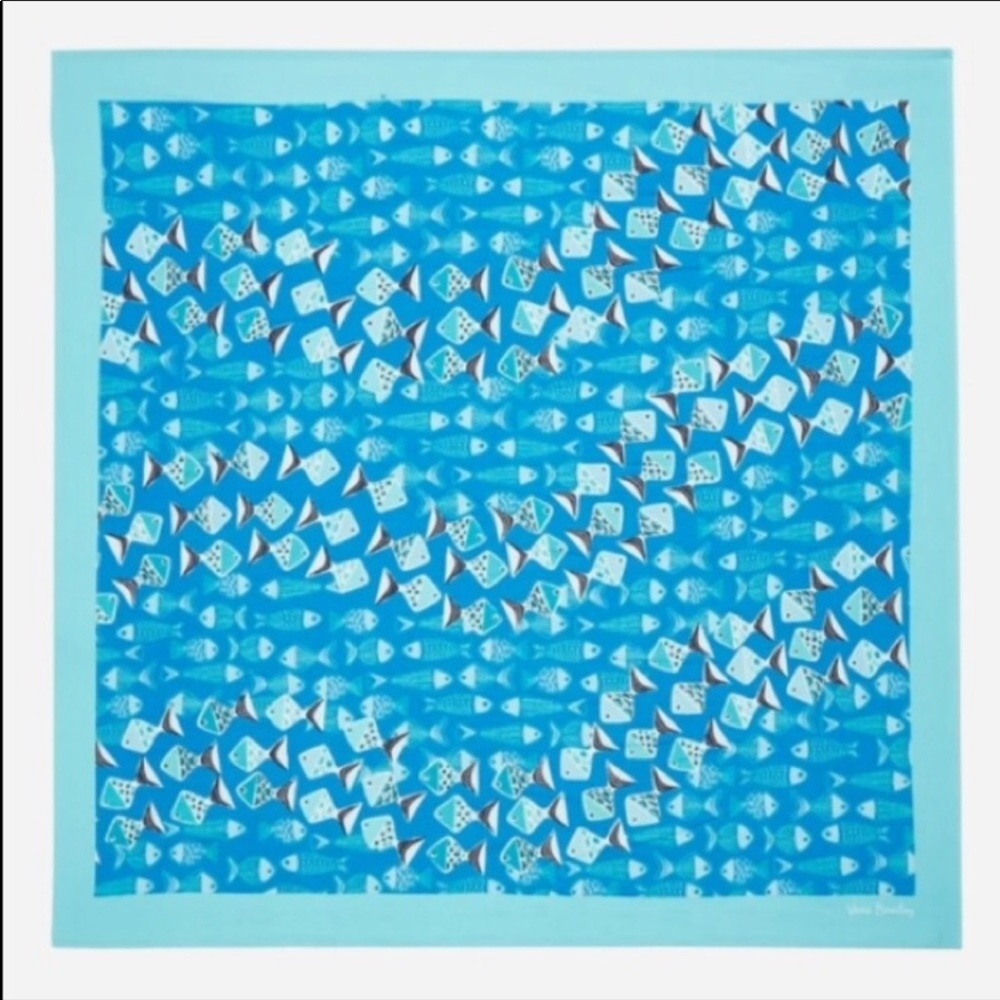 Vera Bradley roll up beach blanket, never used, minor blemishes